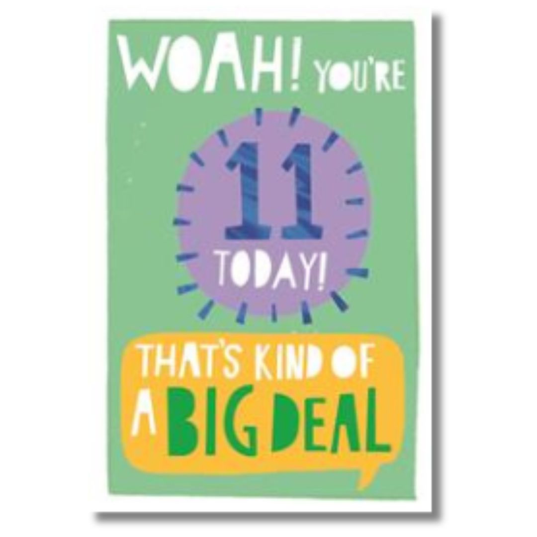 Hallmark Whoa! You're 11 Today! Birthday - Greeting Card