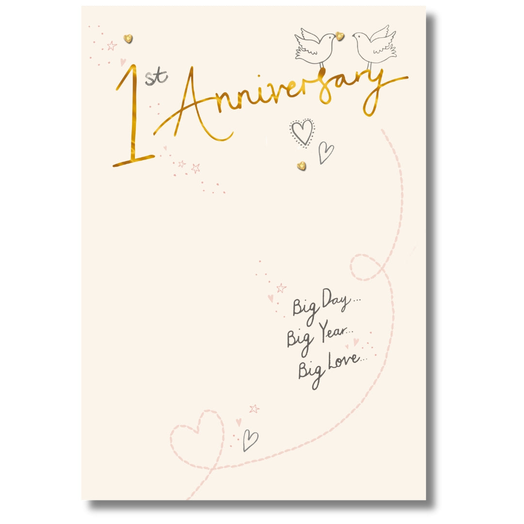 Hallmark 1st Anniversary - Greeting Card