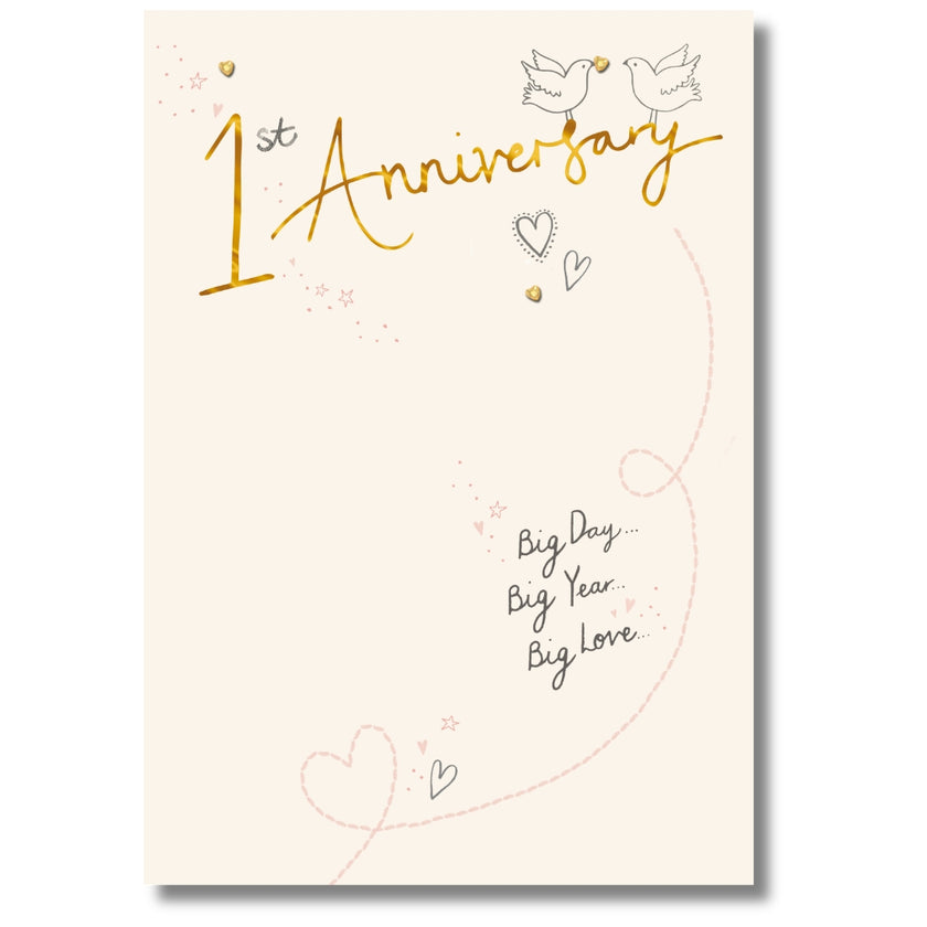 Hallmark 1st Anniversary - Greeting Card
