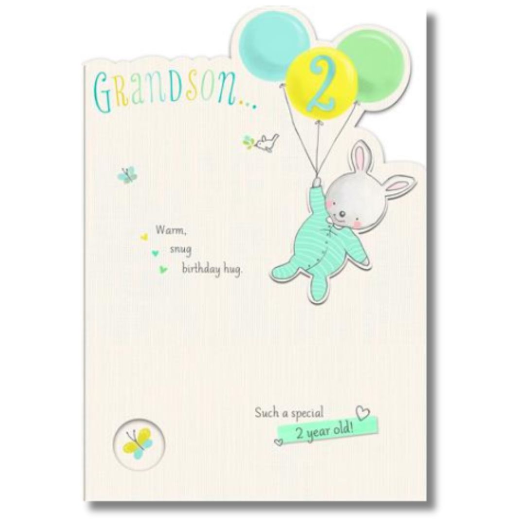 Grandson's 2nd Birthday Greeting Card