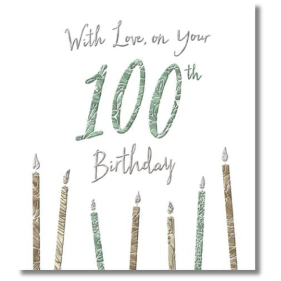 Hallmark With Love On Your 100th Birthday - Greeting Card