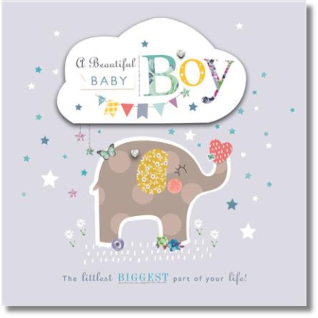 A Beautiful Baby Boy Greeting Card