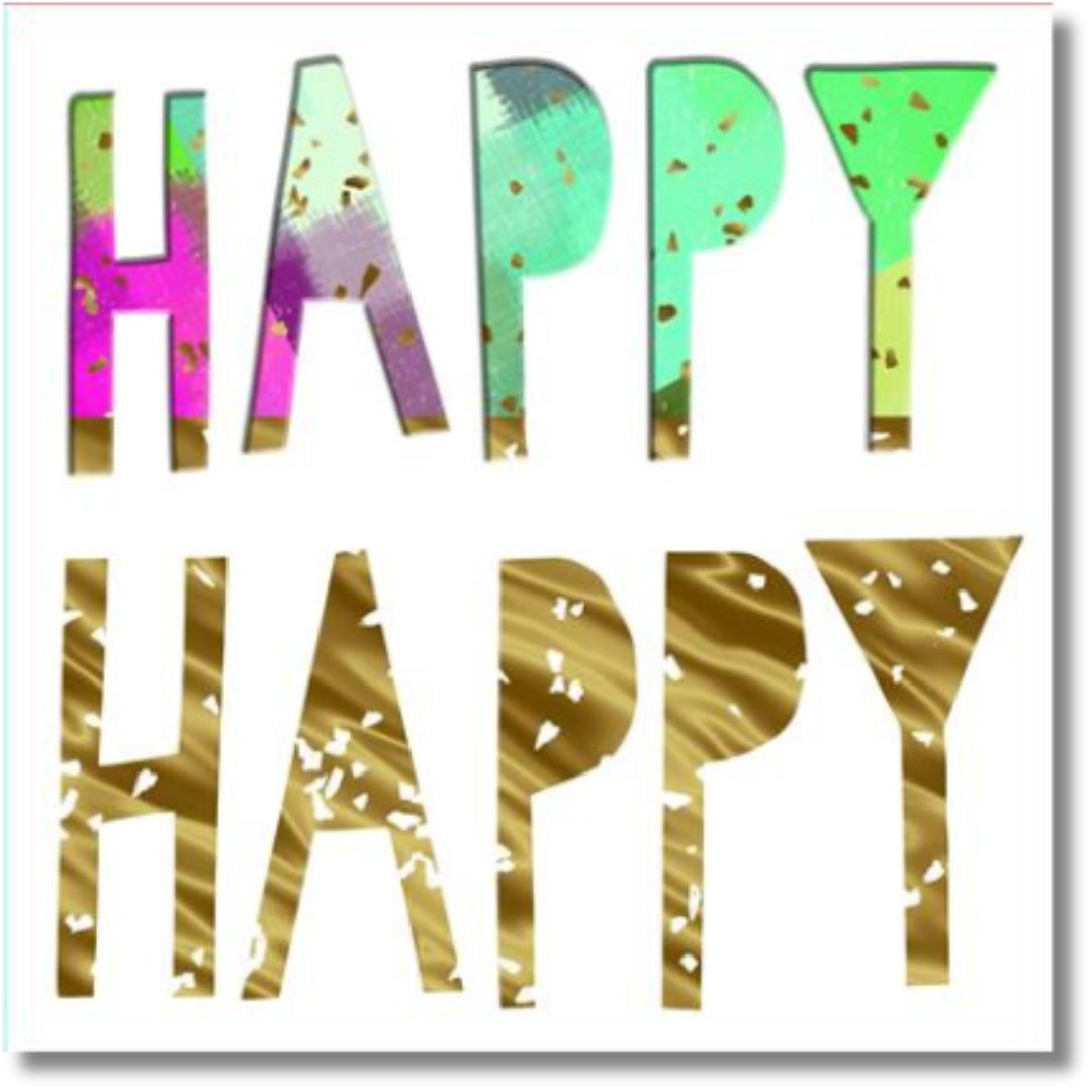 Hallmark Happy Happy Birthday - Greeting Card