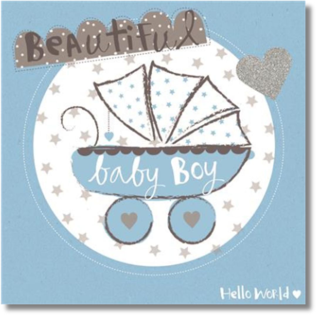 Beautiful Baby Boy Greeting Card