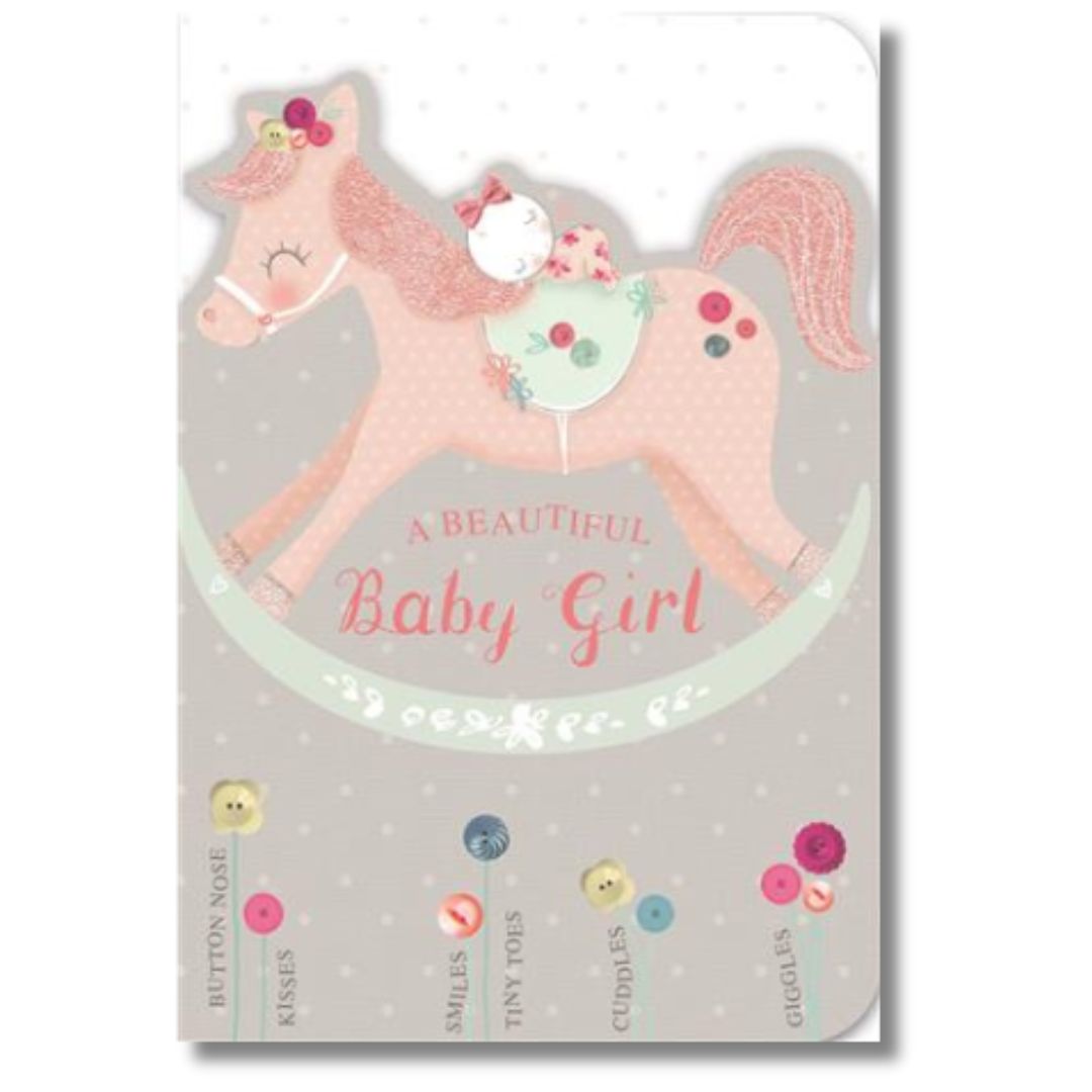 A Beautiful Baby Girl Greeting Card