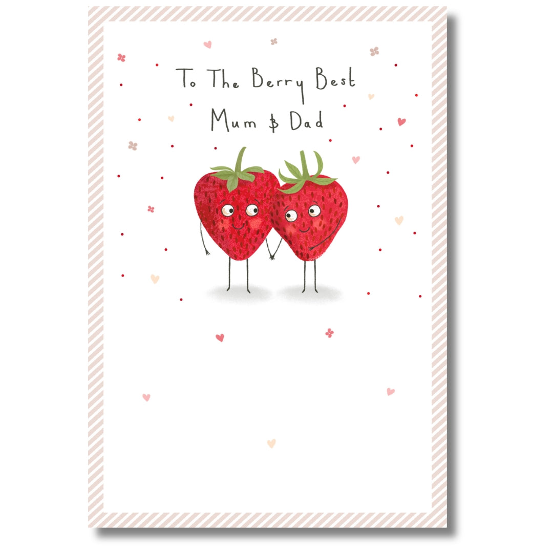 Hallmark To The Berry Best Mum & Dad Anniversary - Greeting Card