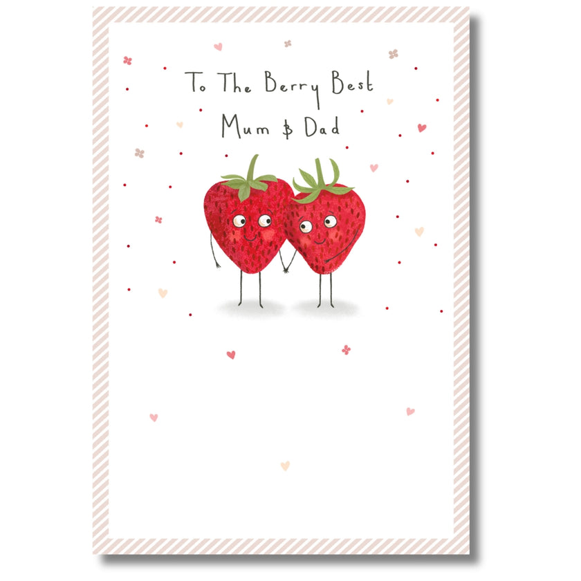 Hallmark To The Berry Best Mum & Dad Anniversary - Greeting Card