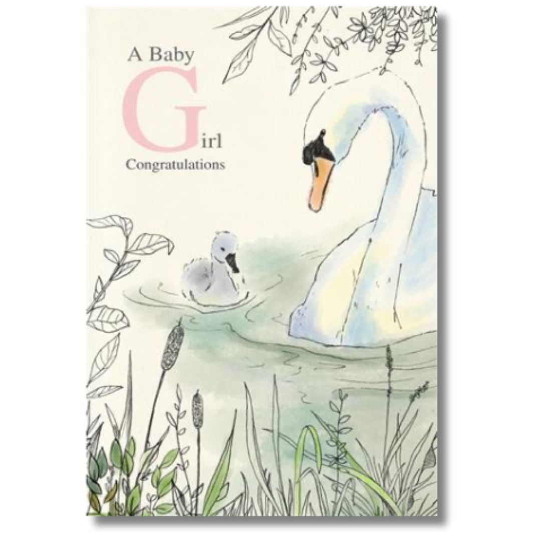 A Baby Girl Congratulations Greeting Card