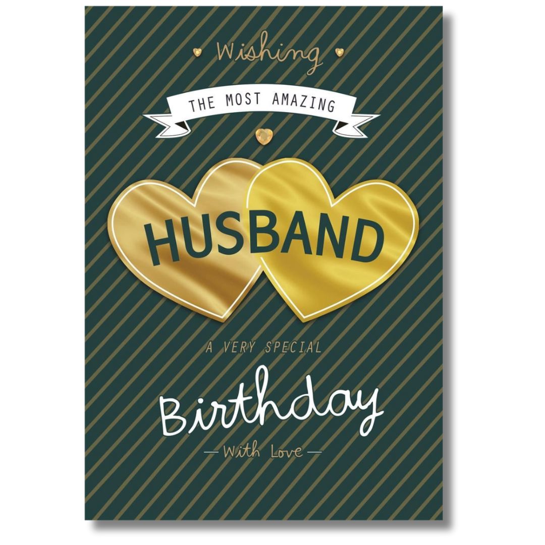 Hallmark Wishing The Most Amazing Husband Birthday - Greeting Card Portrait