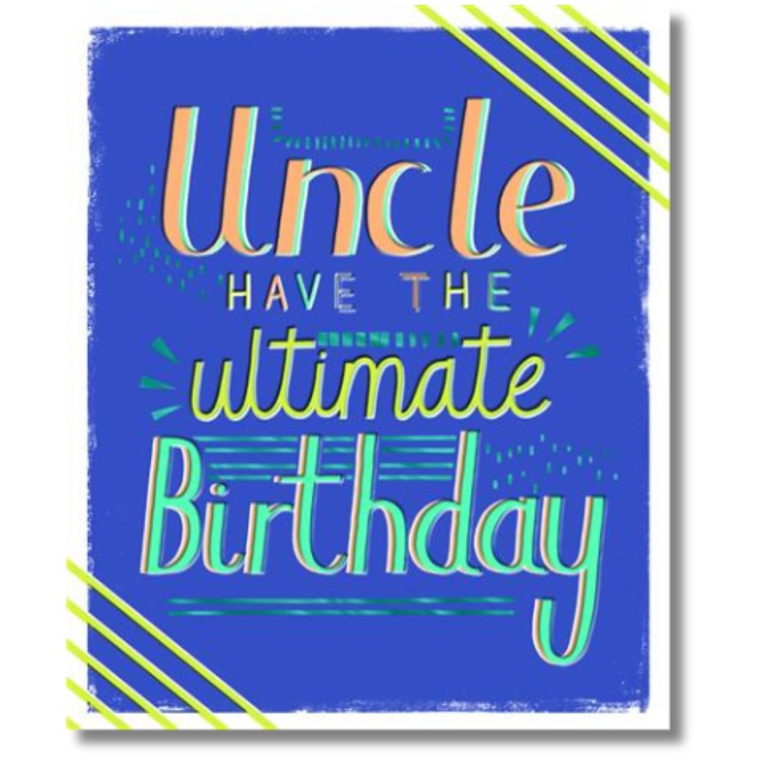 Uncle Birthday Greeting Card