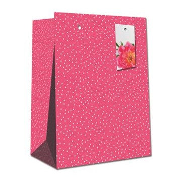 Hallmark Gift Bag Pink Polka Small 16.5 x 14cm