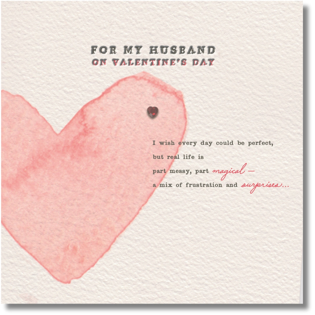 Hallmark For My Husband On Valentine's Day - Greeting Card
