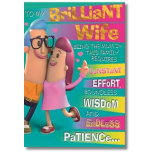 Hallmark To My Brilliant Wife Mother's Day - Greeting Card