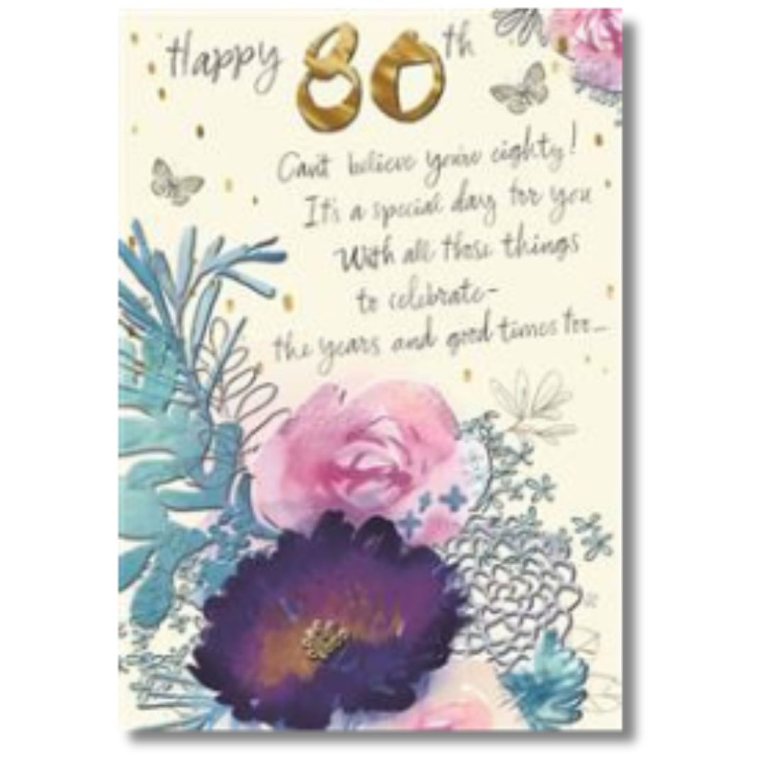 Hallmark Happy 80th Birthday - Greeting Card