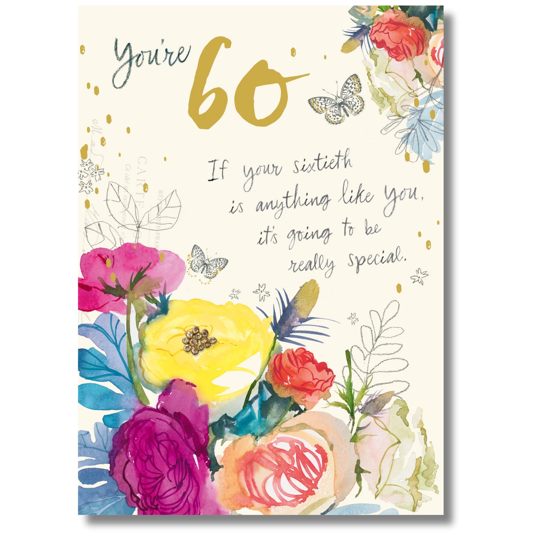 Hallmark You're 60 Birthday - Greeting Card