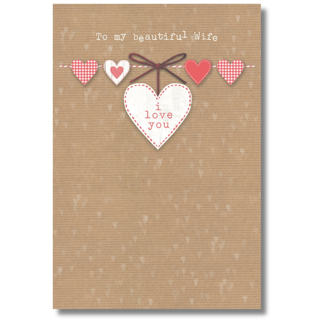 Hallmark To My Beautiful Wife I Love You Valentine's Day - Greeting Card