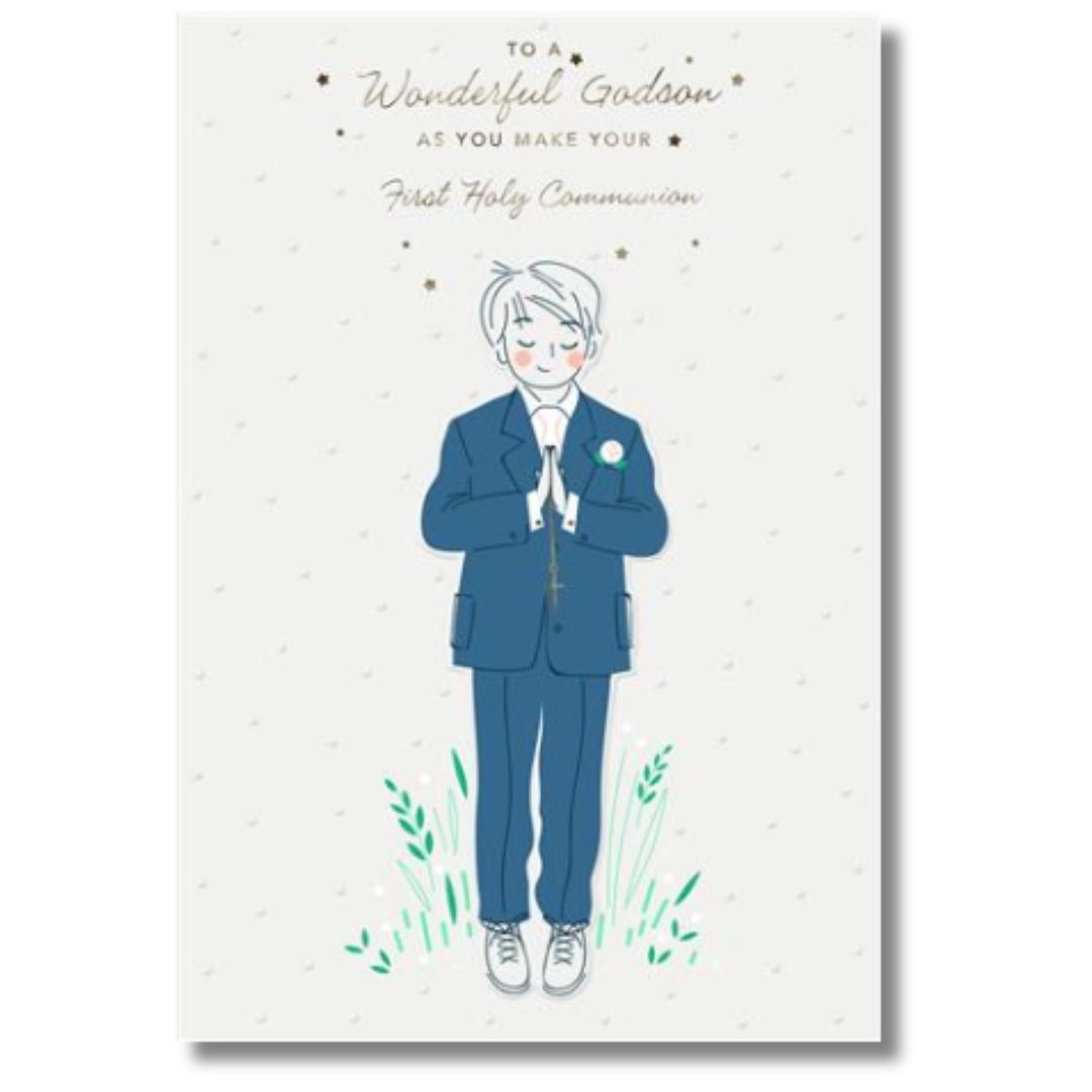 Hallmark Wonderful Godson First Holy Communion Greeting Card