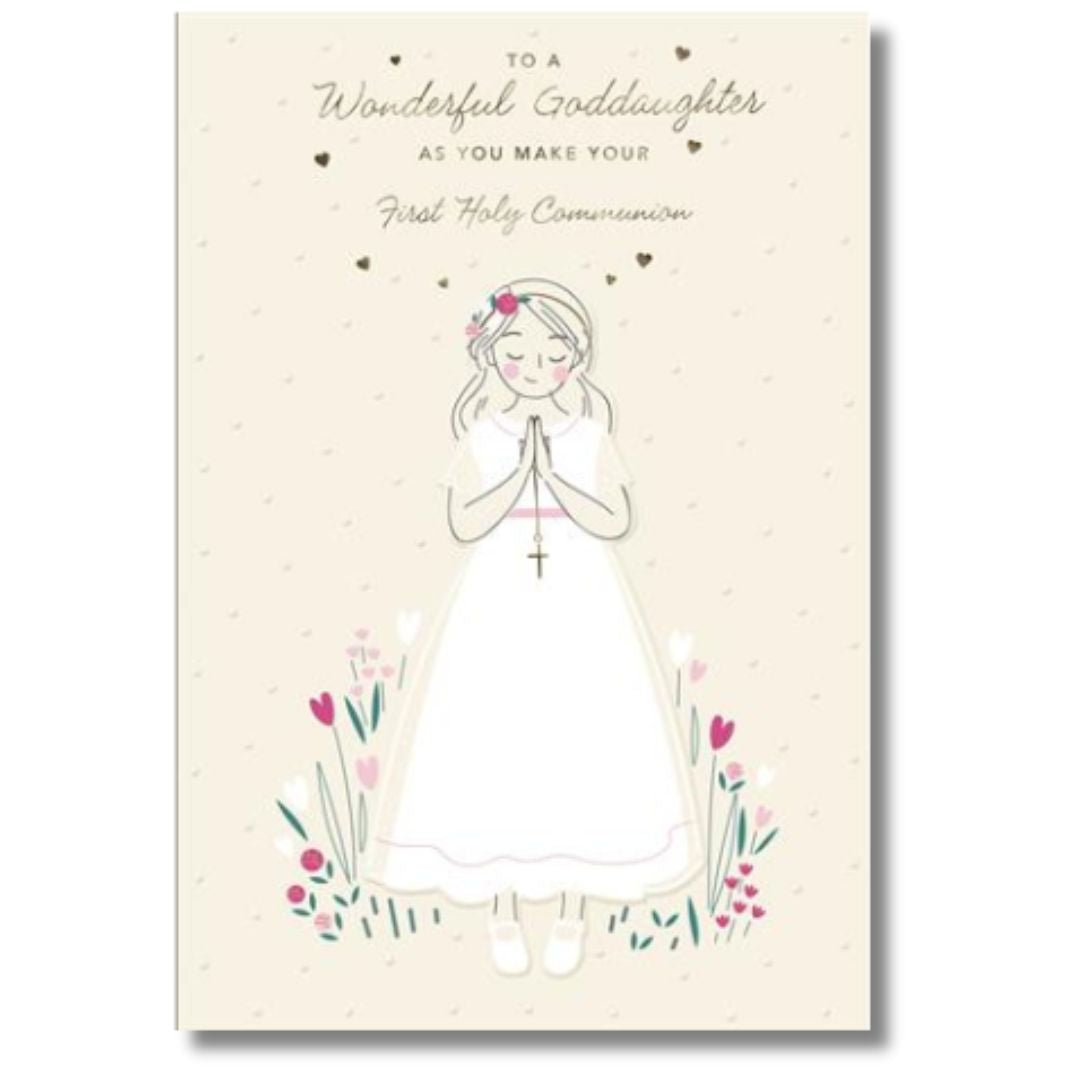 Hallmark Wonderful Goddaughter First Holy Communion Greeting Card