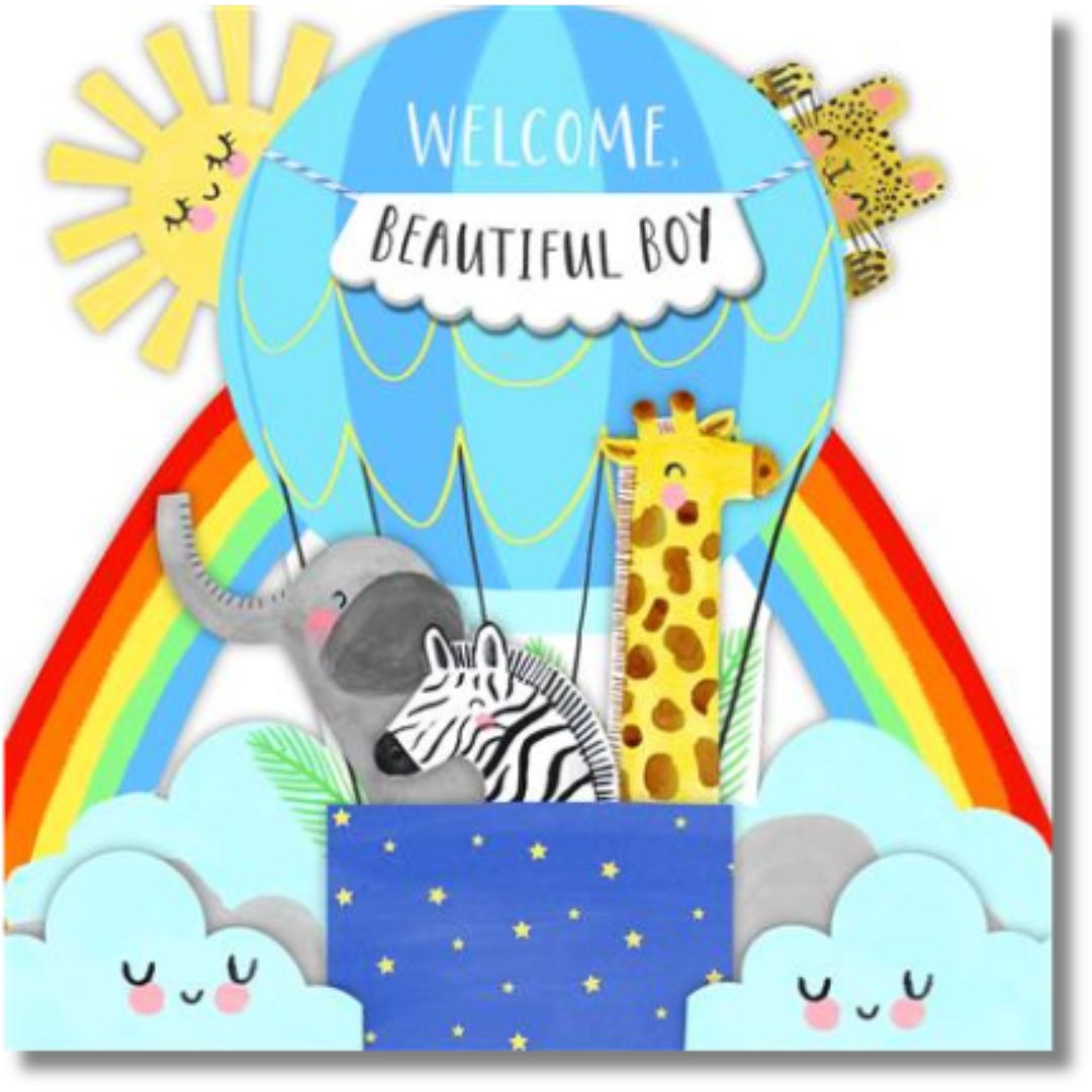 Welcome Beautiful Boy Greeting Card