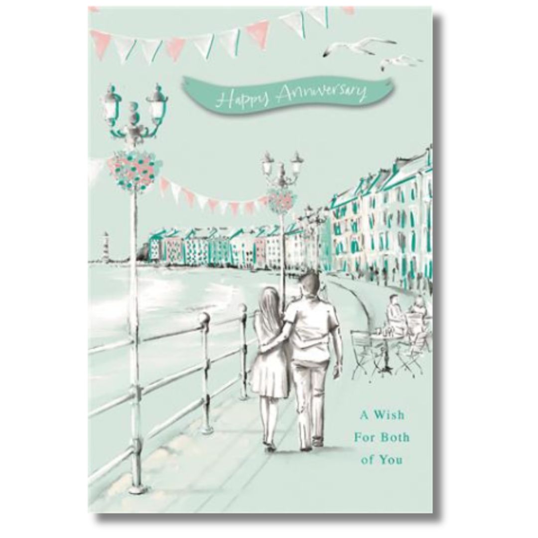 Hallmark Happy Anniversary A Wish For Both Of You - Greeting Card