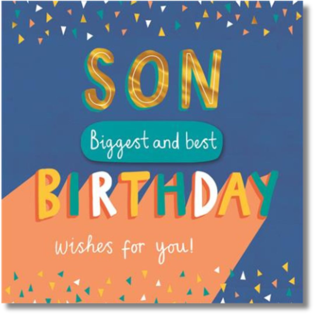 Hallmark Son Biggest And Best Birthday Wishes For You! - Greeting Card