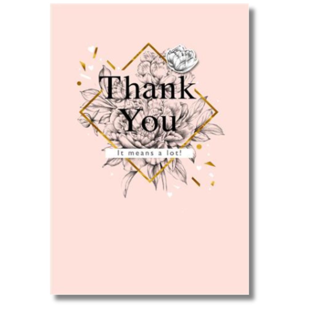 Hallmark Thank You It means A Lot! - Greeting Card