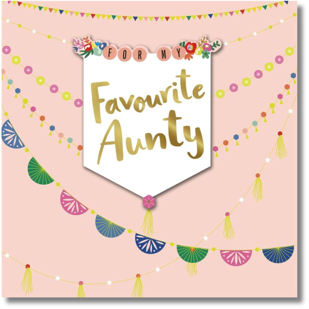 Hallmark Favourite Aunty - Greeting Card