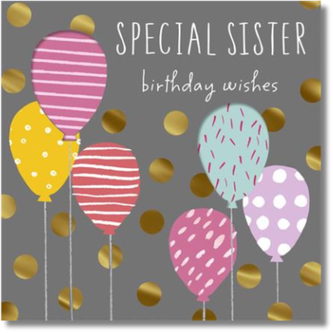 Hallmark Special Sister Birthday Wishes - Greeting Card