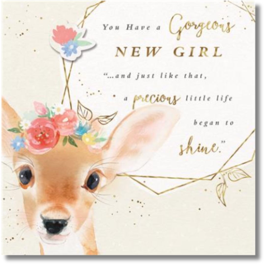 Gorgeous Baby Girl Greeting Card