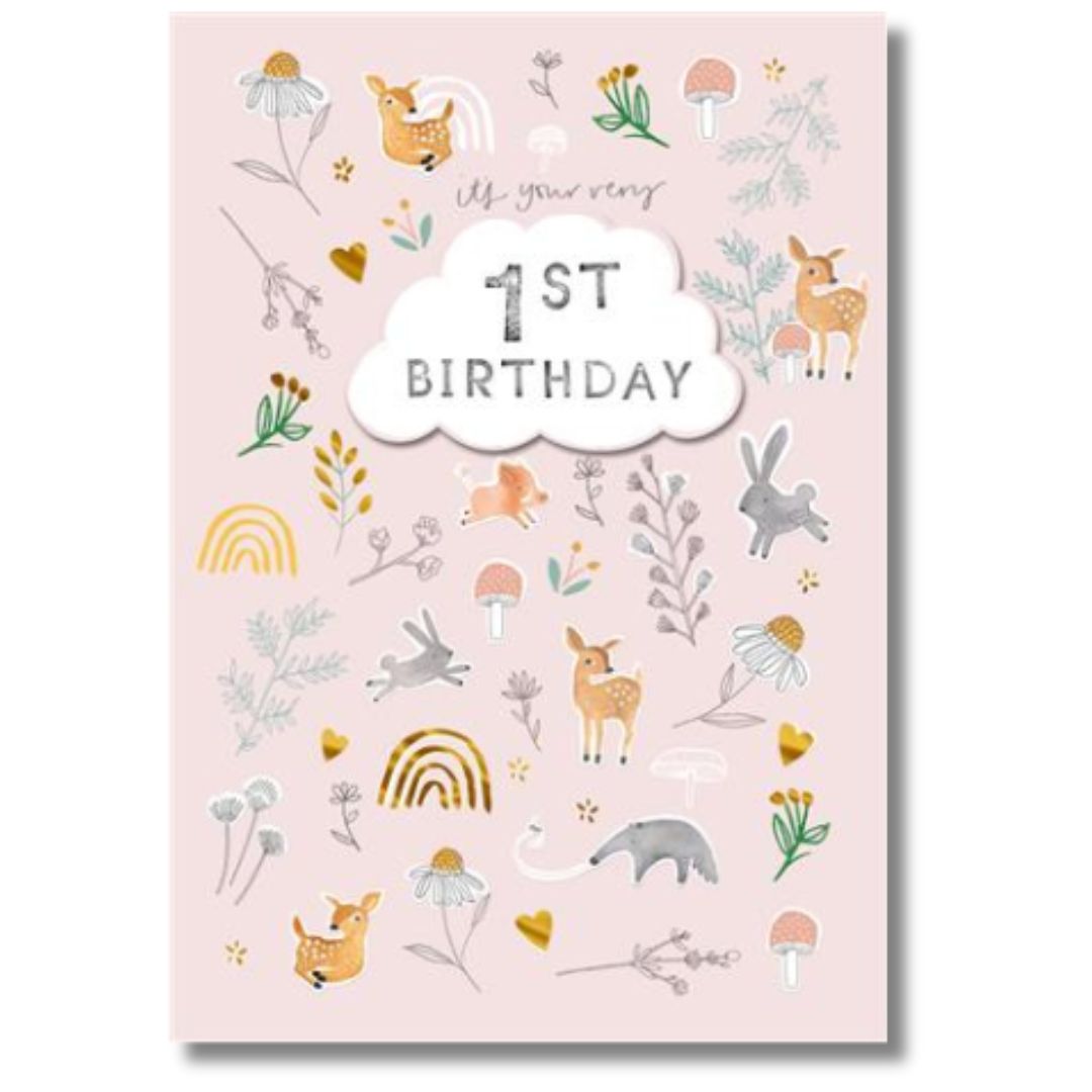 1st Birthday Greeting Card