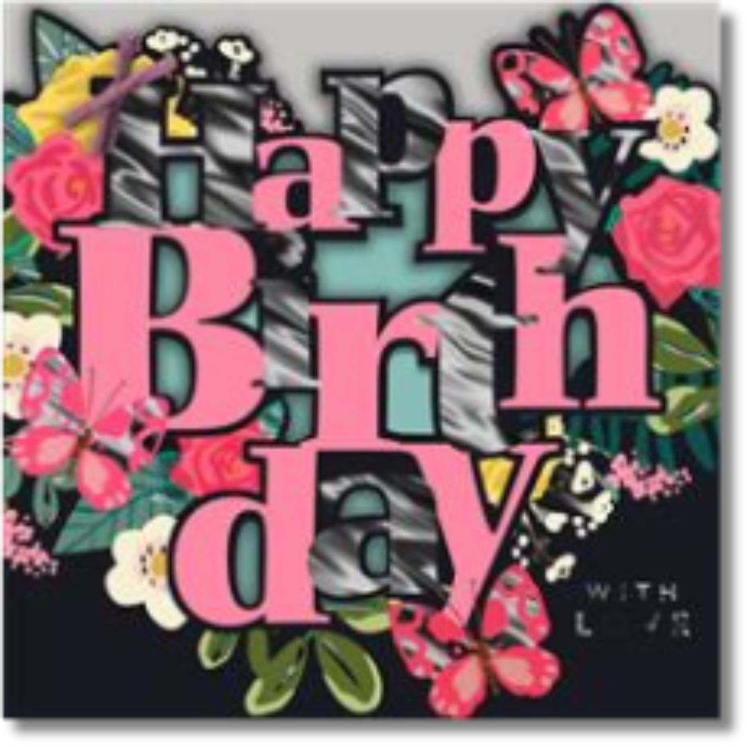 Hallmark Happy Birthday With Love - Greeting Card