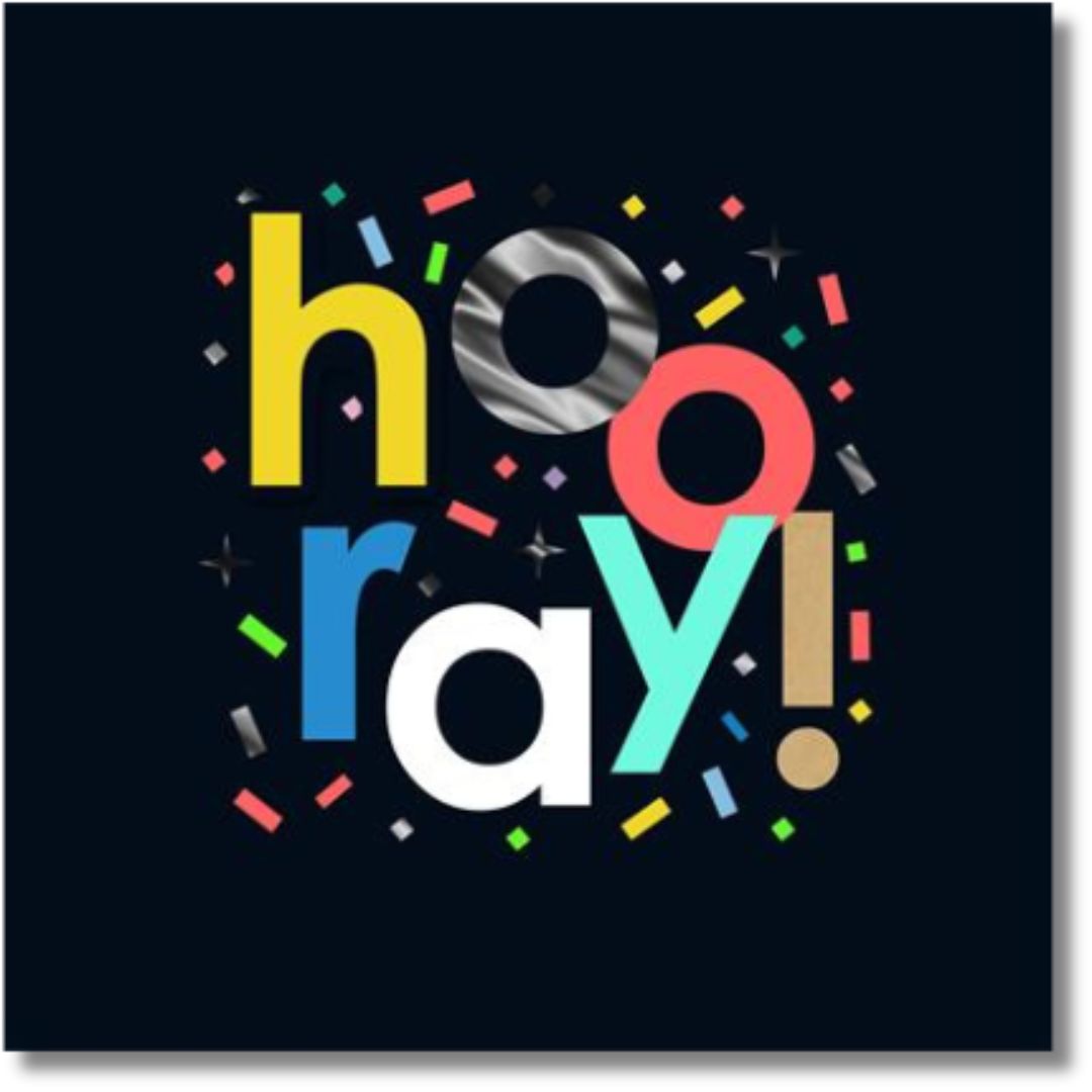 Hooray Birthday Greeting Card