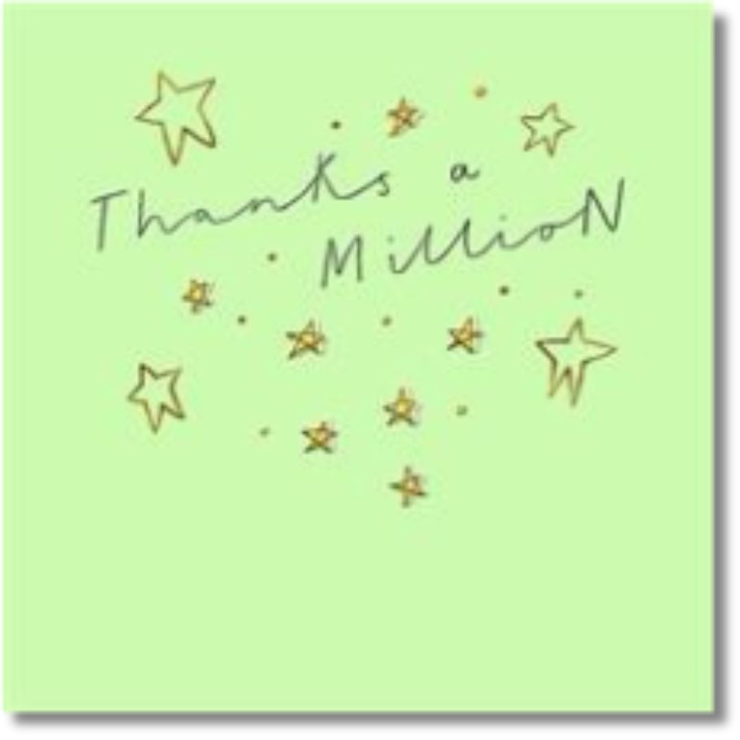 Hallmark Thanks A Million - Greeting Card
