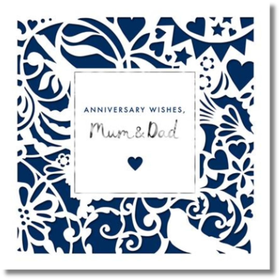 Anniversary Wishes Mum & Dad Greeting Card