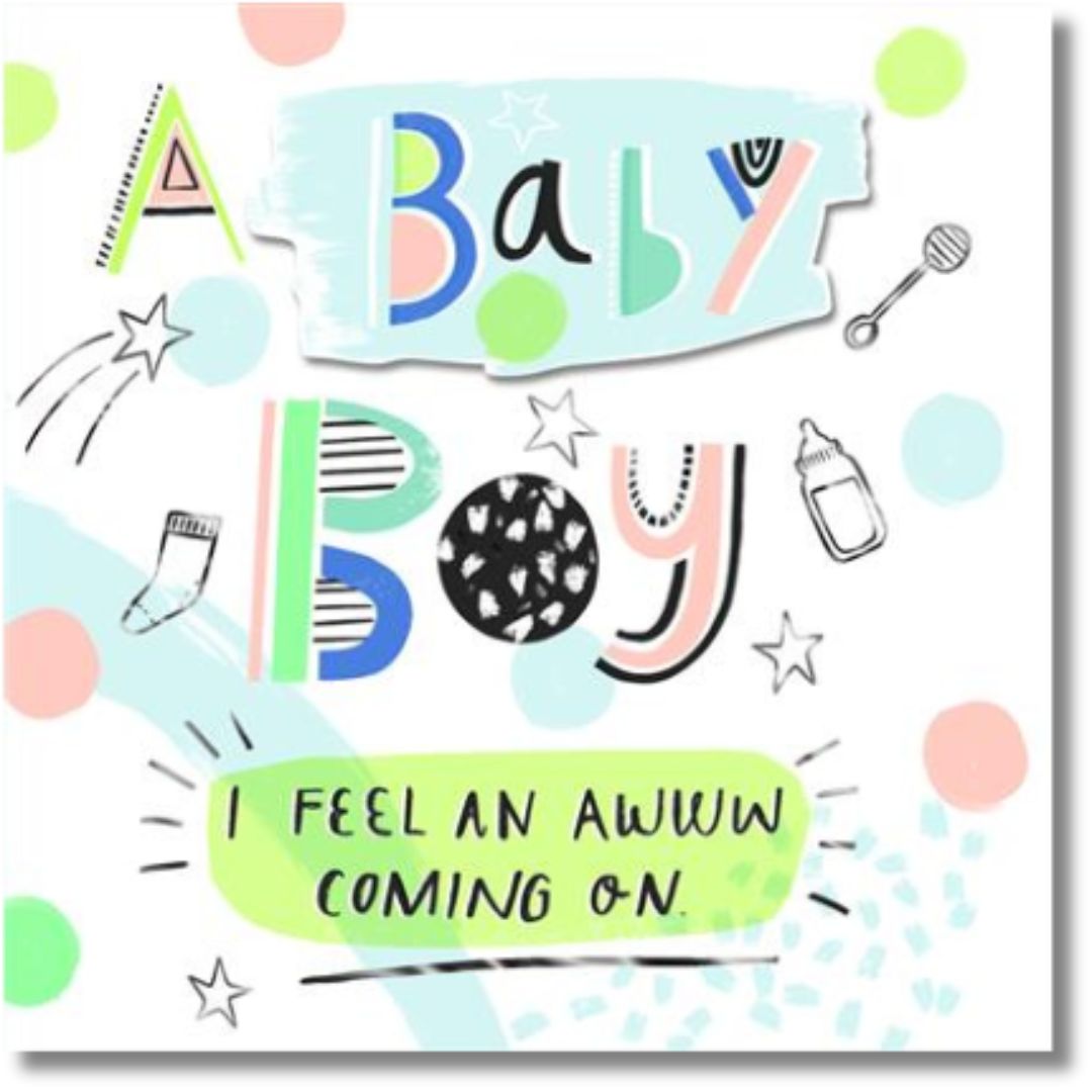 Hallmark A Baby Boy - Greeting Card