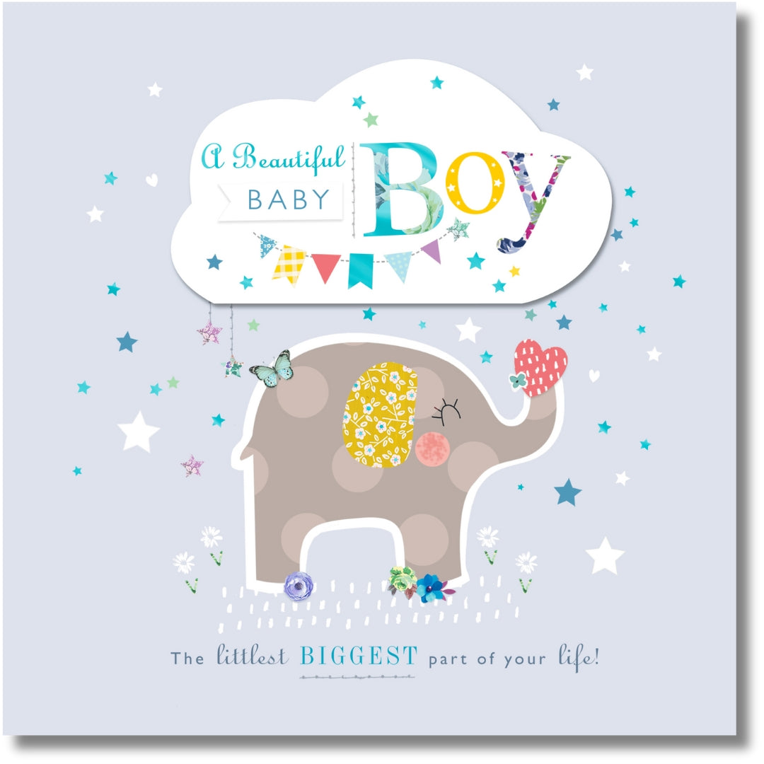 Hallmark A Beautiful Baby Boy - Greeting Card