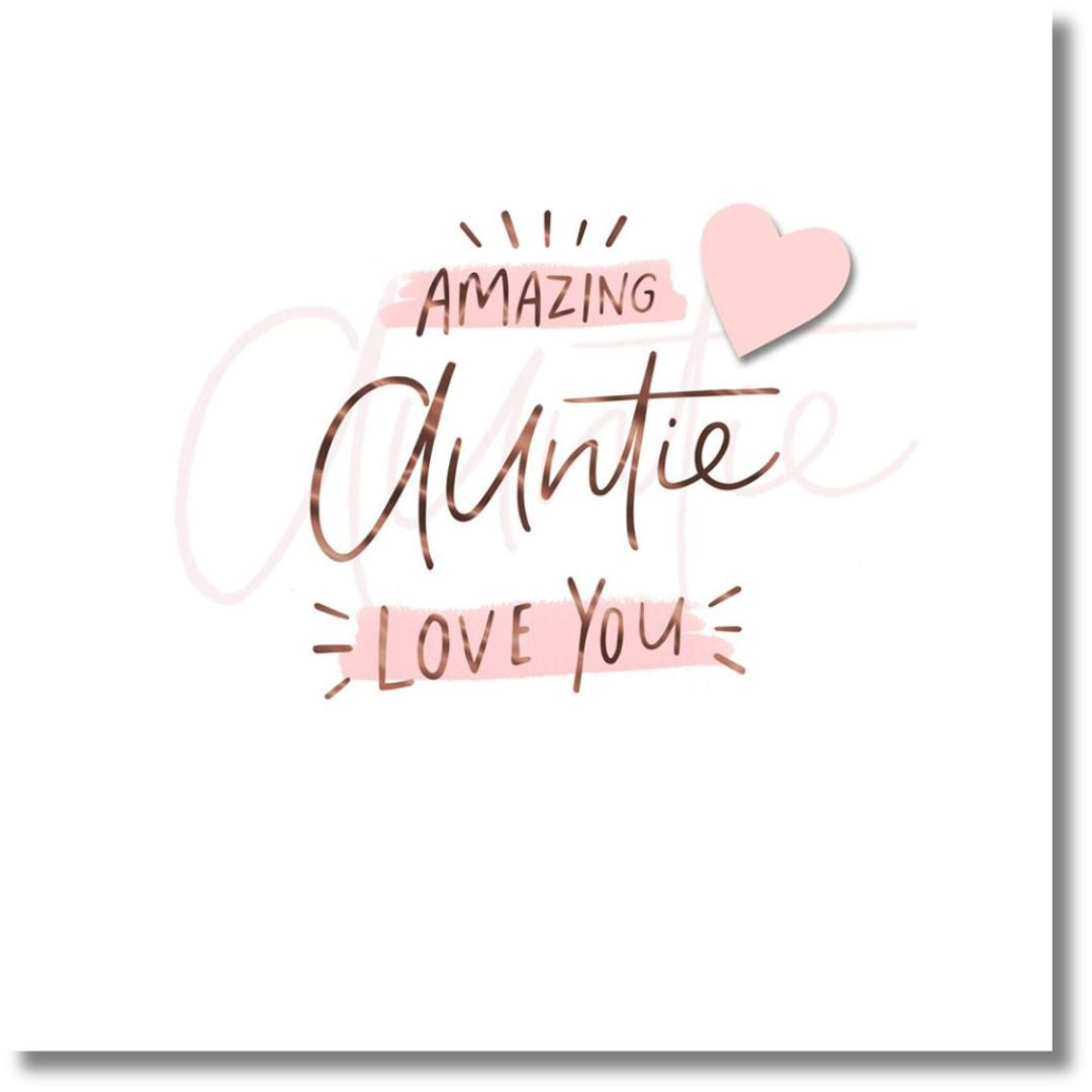 Hallmark Amazing Auntie Love You - Greeting Card