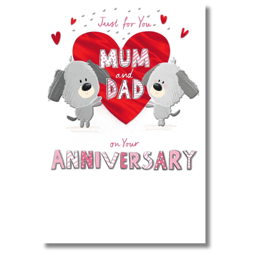 Hallmark Just For You Mum & Dad On Your Anniversary - Greeting Card