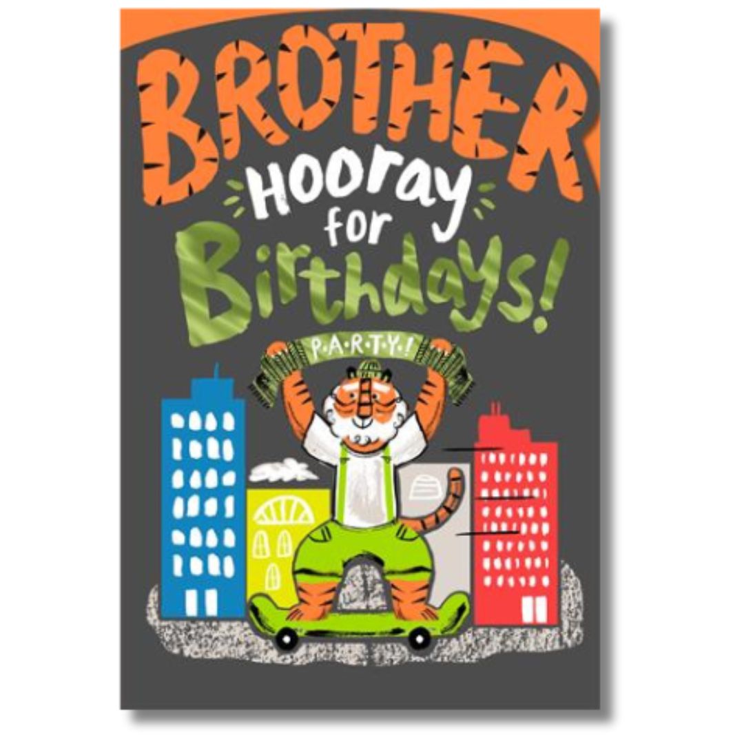 Hallmark Brother Hoorey For Birthdays - Greeting Card