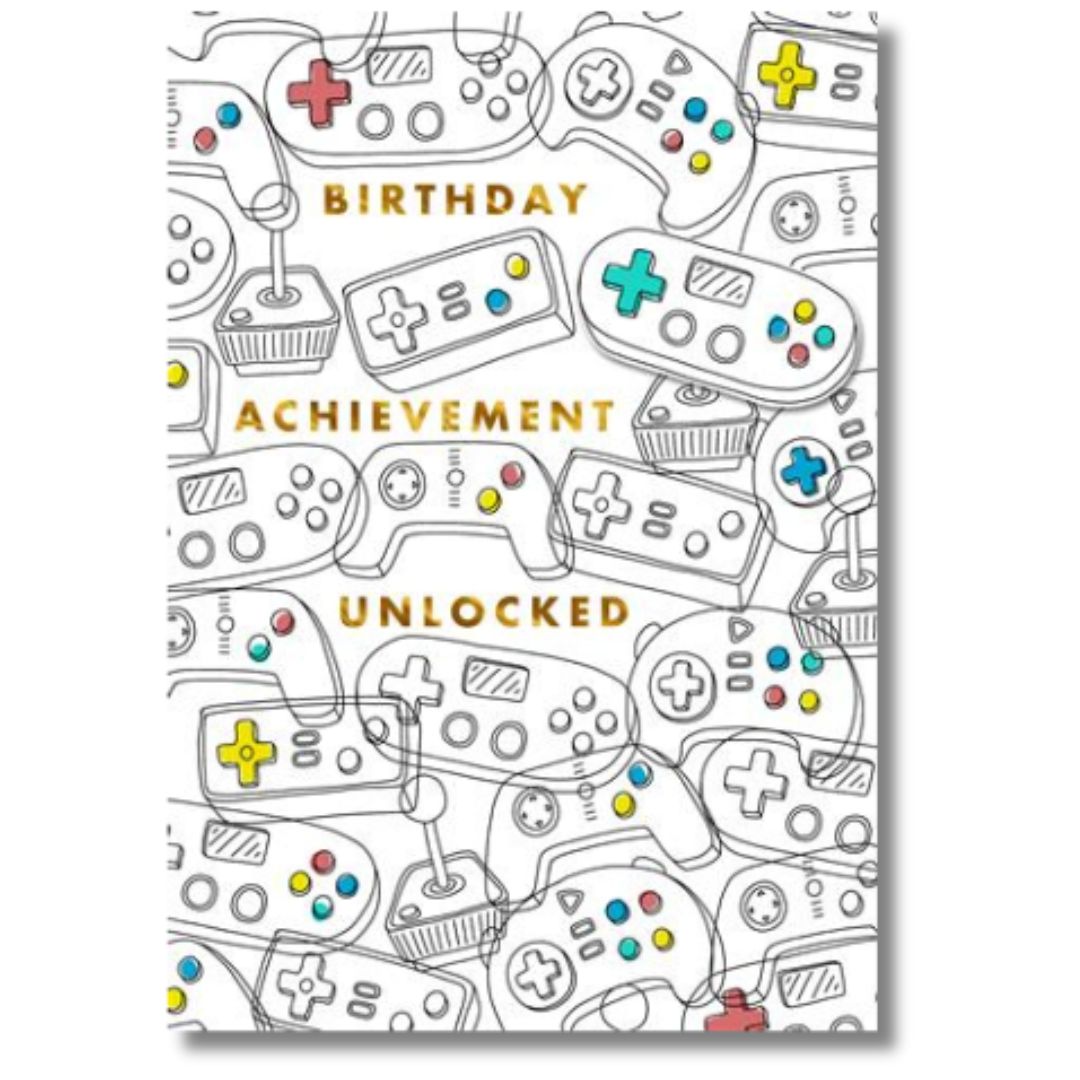 Birthday Achievment Unlocked Birthday Card