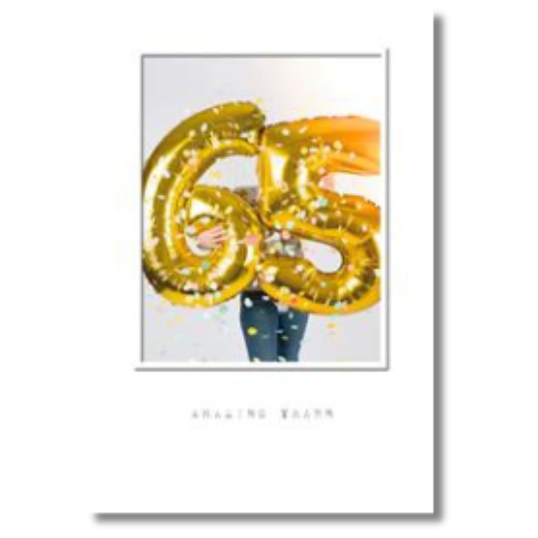 Hallmark 65 Amazing Years Birthday - Greeting Card