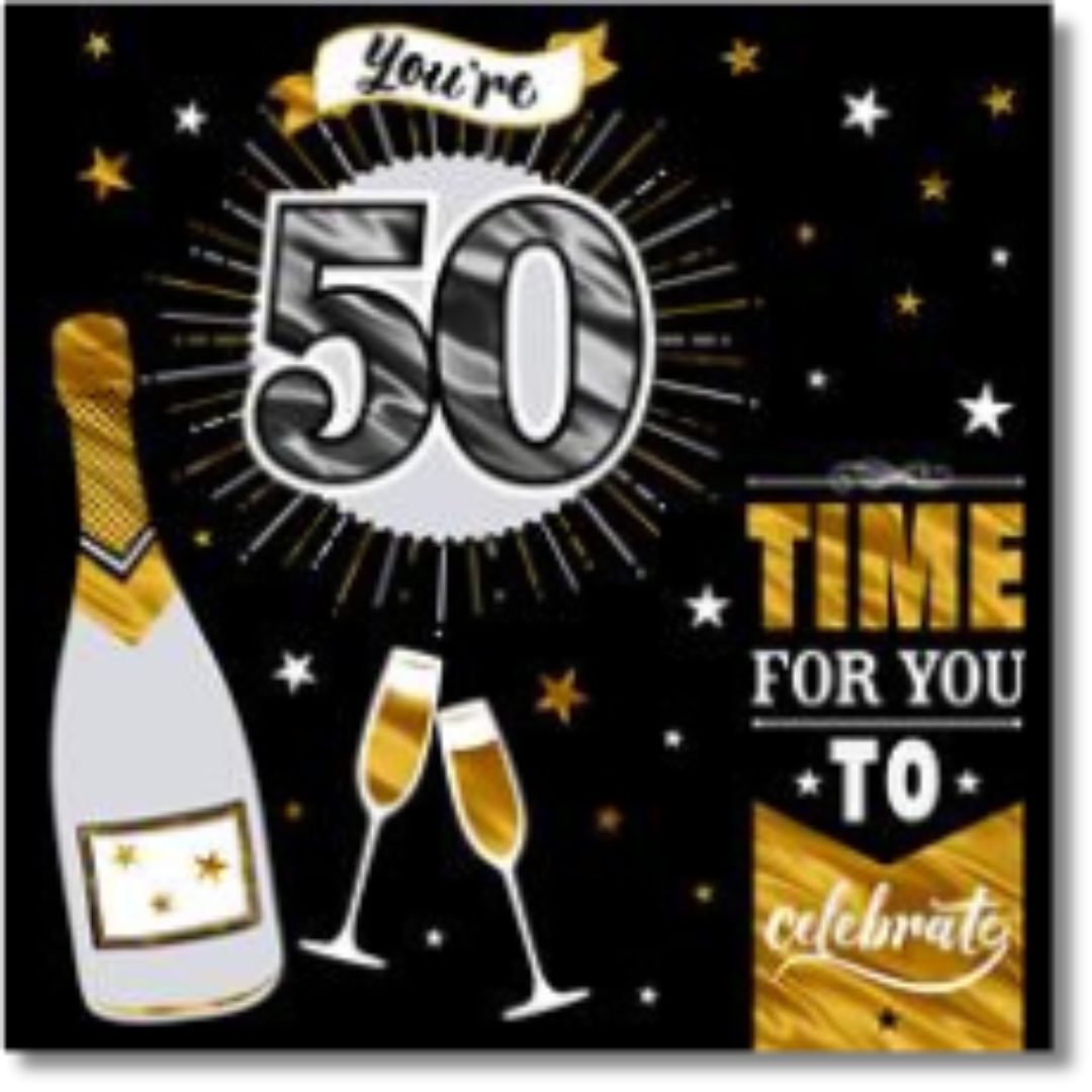 Hallmark You're 50 Birthday - Greeting Card