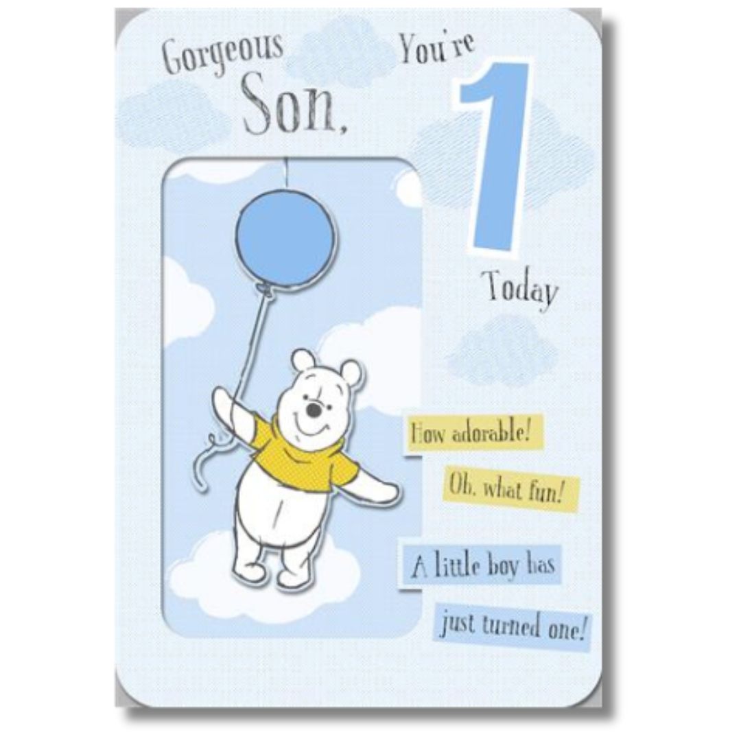 Hallmark Gorgeous Son, You're 1 Today - Greeting Card