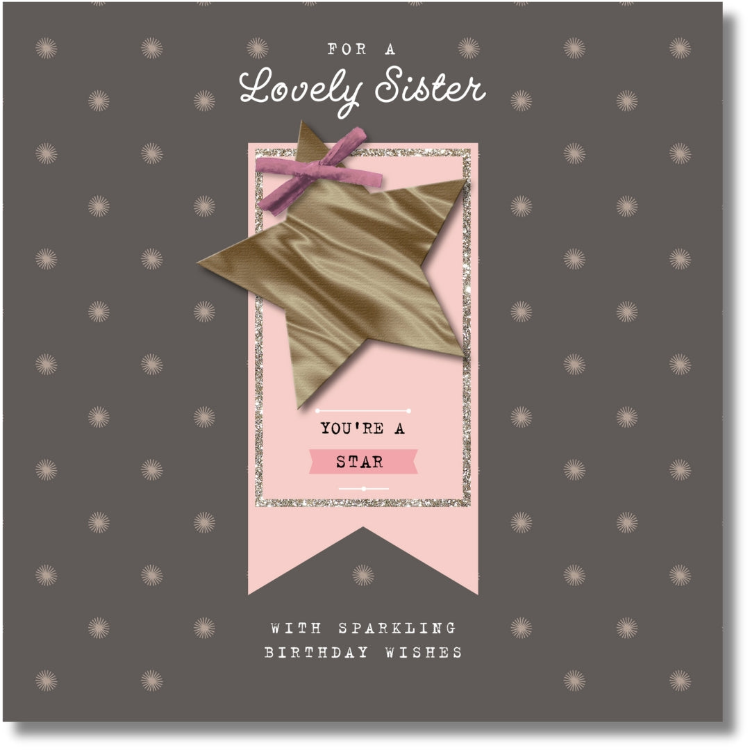For A Lovely Sister Birthday Card