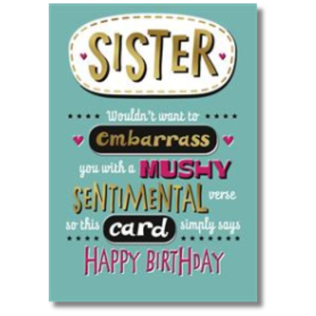 Hallmark Sister Happy Birthday - Greeting Card