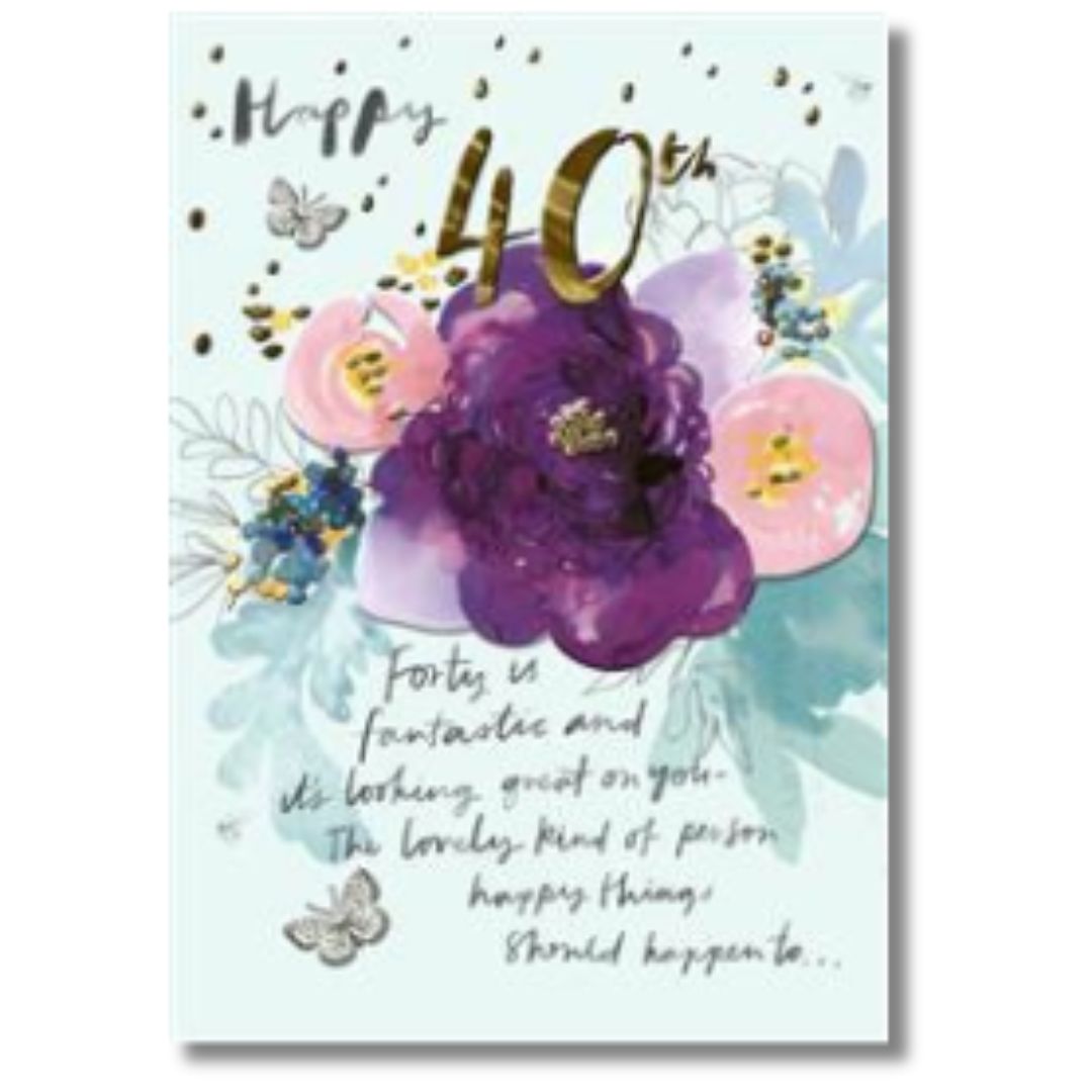 Hallmark Happy 40th Birthday - Greeting Card