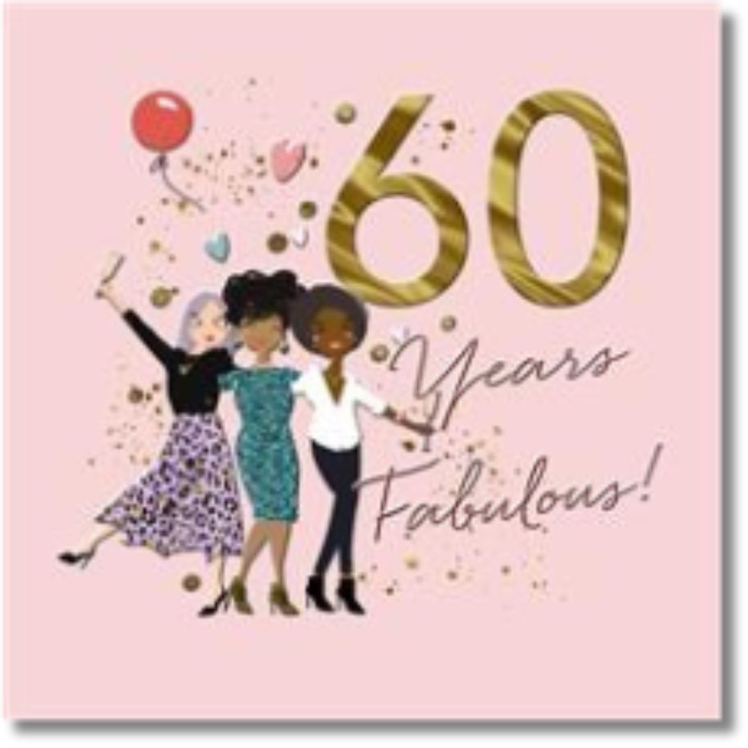 Hallmark 60 Years Fabulous! Birthday - Greeting Card