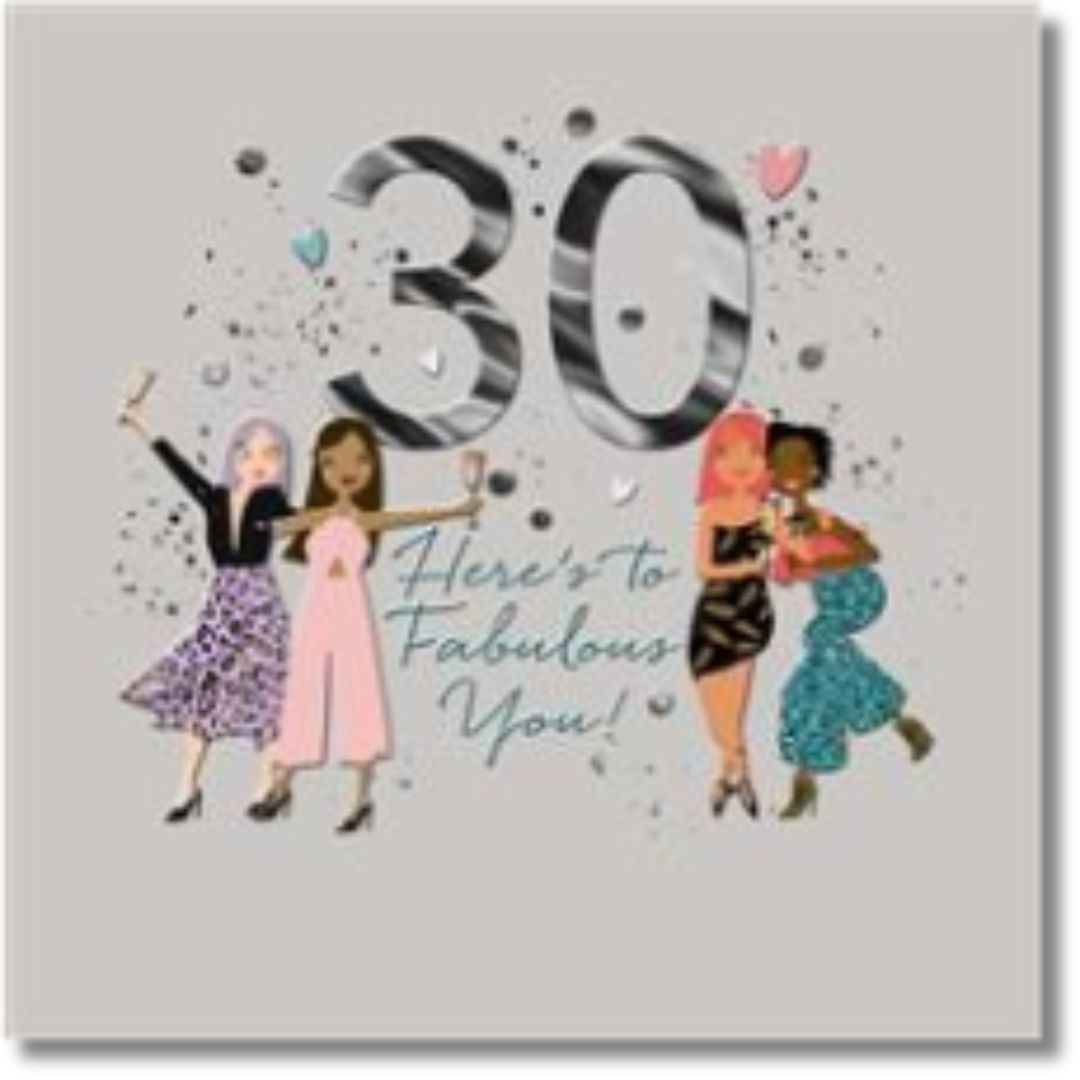 Hallmark 30 Here's To Fabulous You! Birthday - Greeting Card