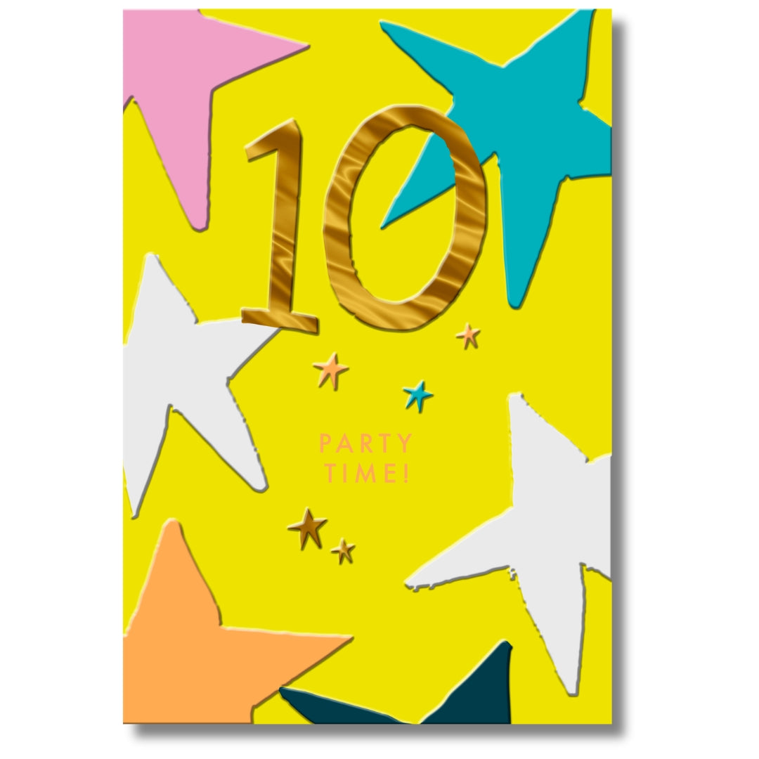 Hallmark 10 Party Time! Birthday - Greeting Card