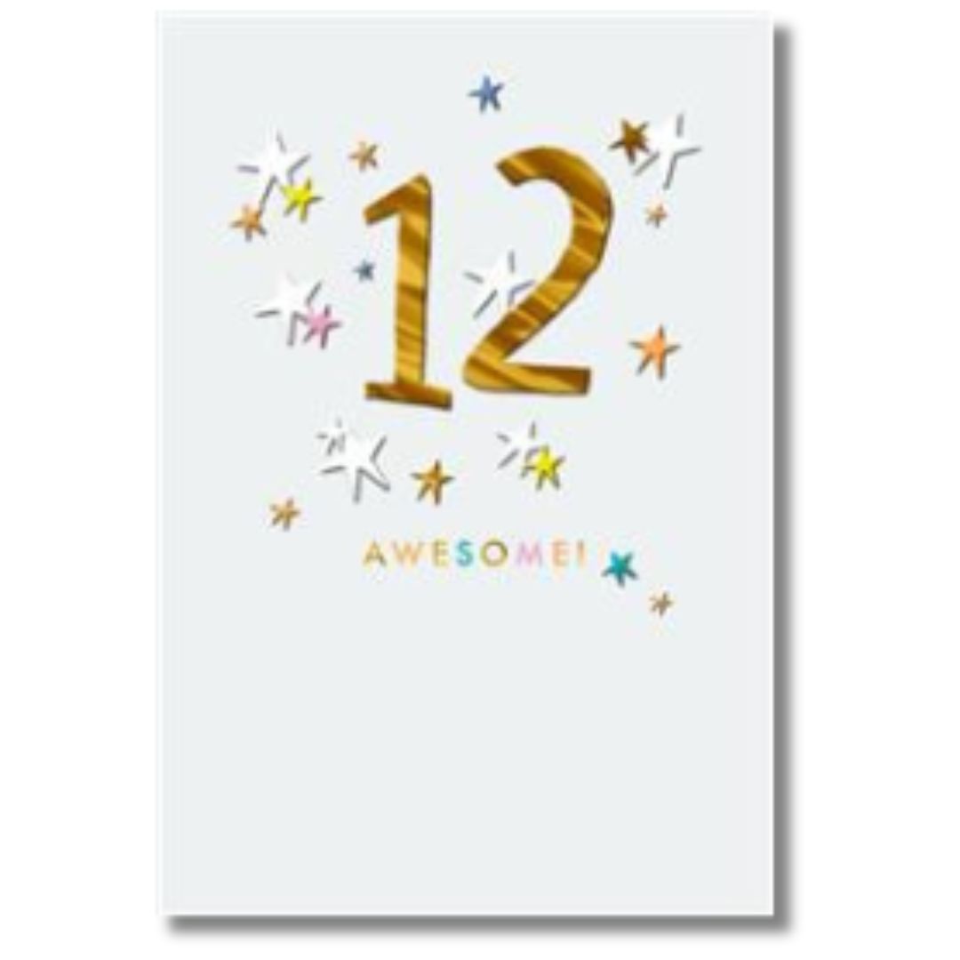 Hallmark 12 Awesome! Birthday - Greeting Card